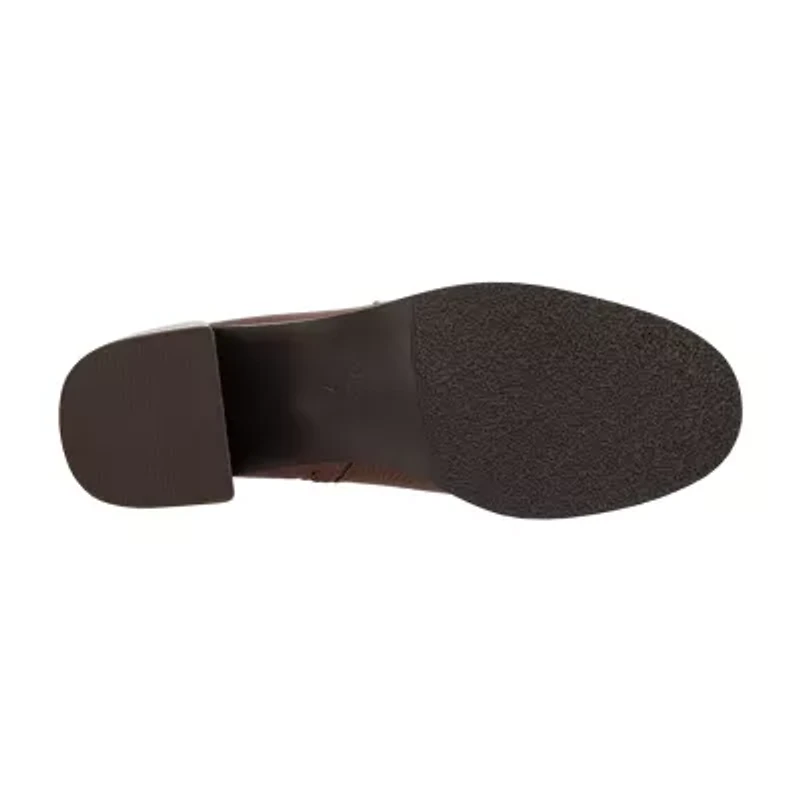 Torgeis Womens Regent Stacked Heel Booties