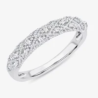 1/4 CT.T.W. Natural Diamond 10K or 14K White Gold Anniversary Wedding Band