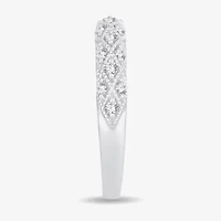 1/4 CT.T.W. Natural Diamond 10K or 14K White Gold Anniversary Wedding Band