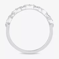 1/ CT.T.W. Natural Diamond 10K or 14K White Gold Wedding Band