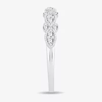 1/ CT.T.W. Natural Diamond 10K or 14K White Gold Wedding Band
