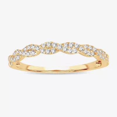 Signature By Modern Bride 1/5 CT.T.W. Natural Diamond 10K or 14K Gold Wedding Band