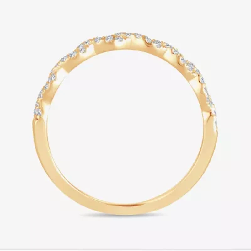 Signature By Modern Bride 1/5 CT.T.W. Natural Diamond 10K or 14K Gold Wedding Band
