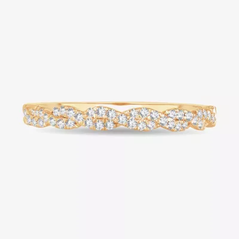 Signature By Modern Bride 1/5 CT.T.W. Natural Diamond 10K or 14K Gold Wedding Band
