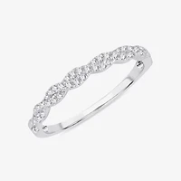 1/5 CT.T.W. Natural Diamond 10K or 14K White Gold Wedding Band