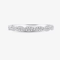 1/5 CT.T.W. Natural Diamond 10K or 14K White Gold Wedding Band