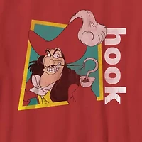 Captain Hook Little & Big Kid Boys Crew Neck Short Sleeve Regular Fit Peter Pan Graphic T-Shirt