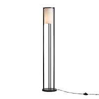 Martha Stewart Charlton Metal With Glass Shade Floor Lamp