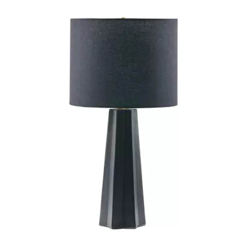 INK+IVY Athena Geometric Ceramic Table Lamp