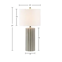 INK+IVY Glendale Ribbed Ceramic Table Lamp