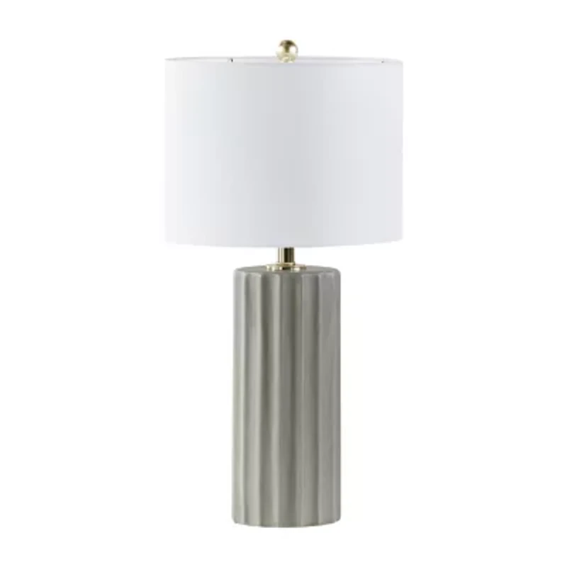 INK+IVY Glendale Ribbed Ceramic Table Lamp