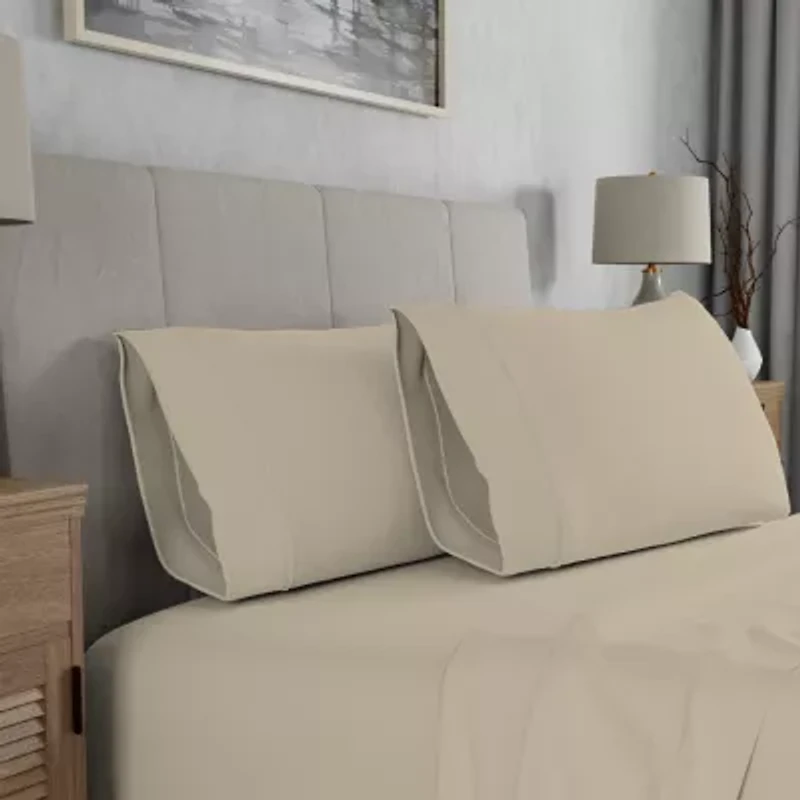 Color Sense Cotton Sateen 300tc Wrinkle Resistant Pillowcase