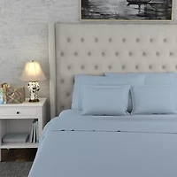 Color Sense Premium Cotton Blend Wrinkle-Resistant Sateen Weave Sheet Set