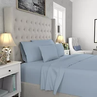 Color Sense Premium Cotton Blend Wrinkle-Resistant Sateen Weave Sheet Set