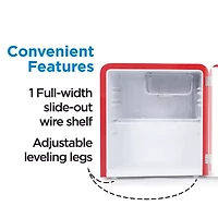 Commercial Cool 1.6 Cu. Ft. Retro Refrigerator