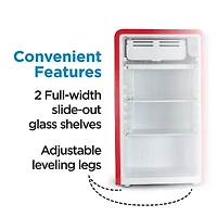 Commercial Cool 3.2 Cu. Ft. Retro Refrigerator
