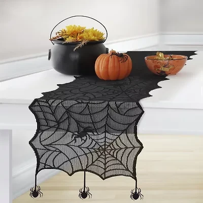 Elrene Home Fashions Crawling Halloween Table Runner