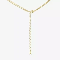 Bijoux Bar Delicates Gold Tone Womens Glass 18 Inch Strand Necklace
