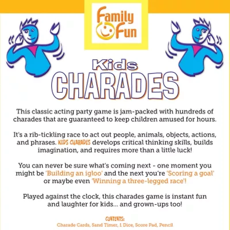 Cheatwell Games Kids Charades Game Board Game