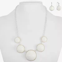 Liz Claiborne Collar Necklace And Drop Earring Womens 2-pc. Jewelry Set