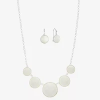 Liz Claiborne Collar Necklace And Drop Earring Womens 2-pc. Jewelry Set