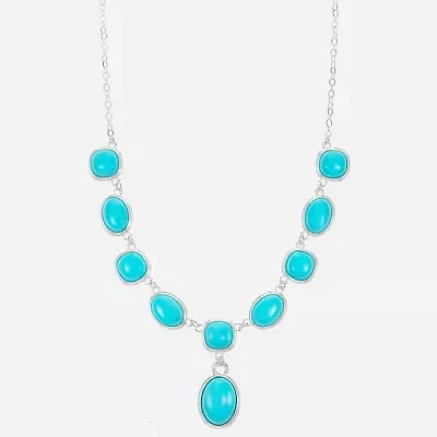 Monet Jewelry Womens Green 17 Inch Y Necklace