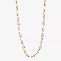 Monet Jewelry Gold Tone Womens 36 Inch Strand Necklace