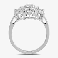 Womens CT. T.W. Lab Grown White Diamond 10K Gold Cocktail Ring