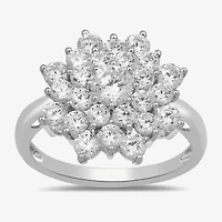 Womens CT. T.W. Lab Grown White Diamond 10K Gold Cocktail Ring