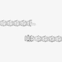 Womens 5 CT. T.W. Lab Grown White Diamond 10K Gold Tennis Bracelet