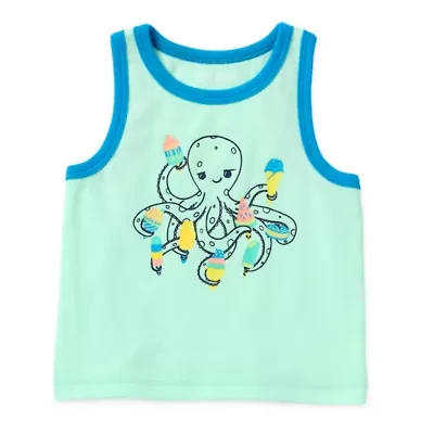 Okie Dokie Baby Boys Crew Neck Sleeveless Tank Top