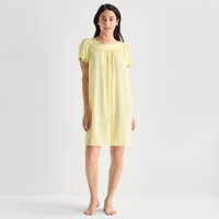 Adonna Womens Short Sleeve Round Neck Nightgown