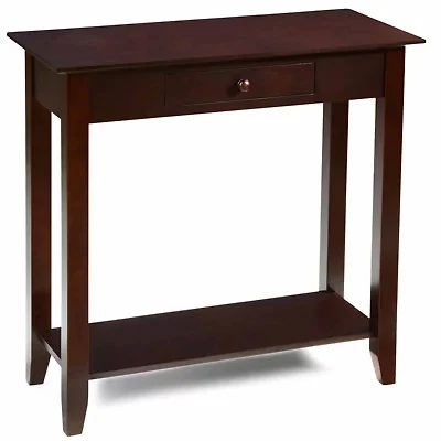 American Heritage 1 Drawer Hall Table with Shelf