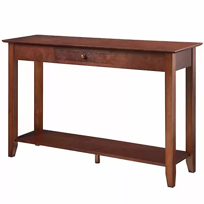 American Heritage 1 Drawer Console Table with Shelf