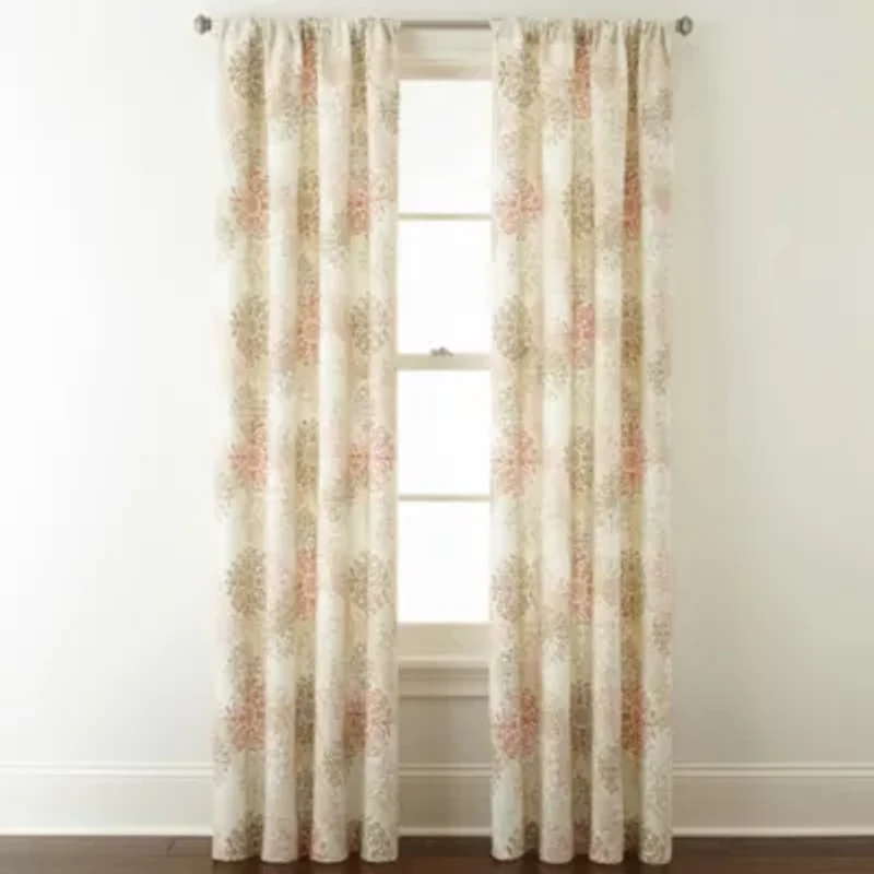 Home Expressions Deacon Light-Filtering Rod Pocket Set of 2 Curtain Panel