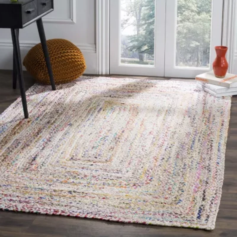 Safavieh Lecia Bordered Braided Cotton Rug