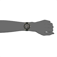 iTouch Connected for Women: Gold Case with Olive Leather Strap Hybrid Smartwatch (38mm) 13914G-51-D22
