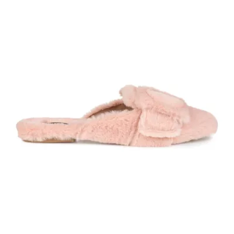 Journee Collection Eara Womens Slip-On Slippers