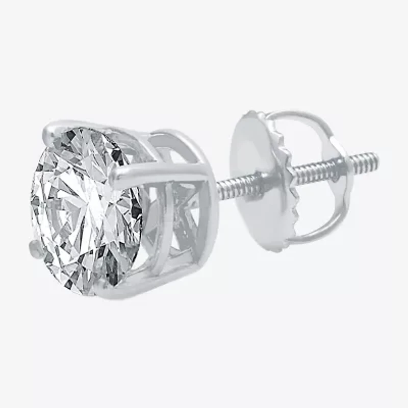 1 CT. T.W. Natural White Diamond 14K Gold 6.3mm Single Earring
