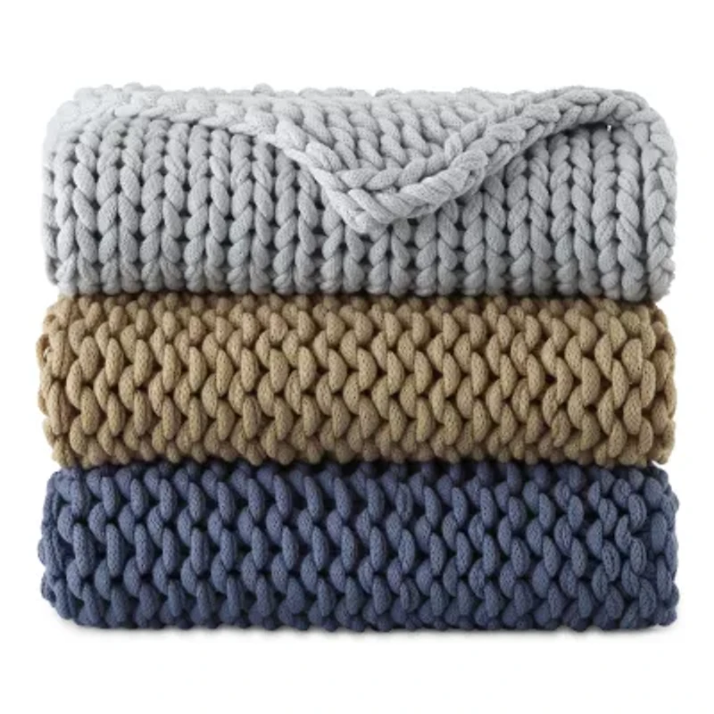 Linden Street Chunky Knit Throw