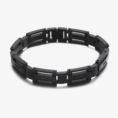 Mens Stainless Steel 8 1/2 Inch Link Bracelet
