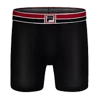 FILA Ultra Soft Stretch No Fly Mens 4 Pack Boxer Briefs Fm412bxcs15-020