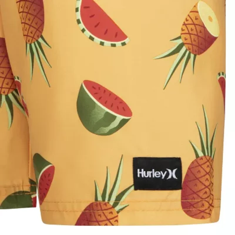 Hurley Big Kid Boys At The Knee Holiday Swim Trunks