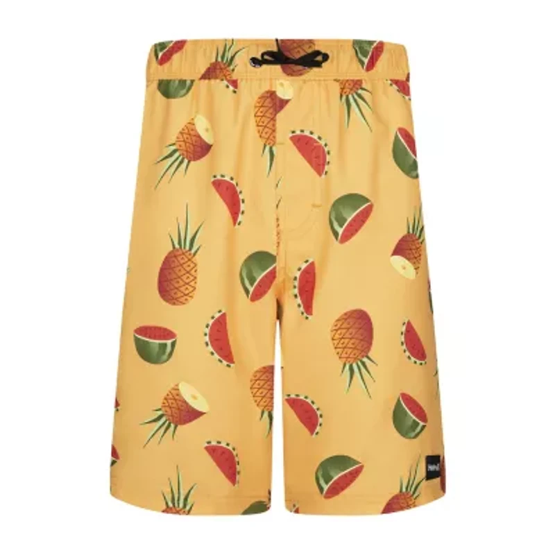 Hurley Big Kid Boys At The Knee Holiday Swim Trunks