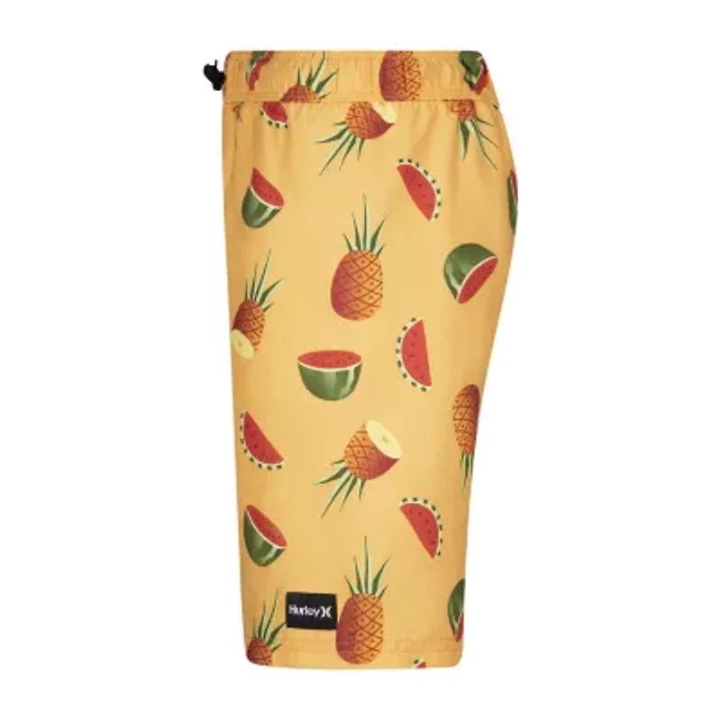 Hurley Big Kid Boys At The Knee Holiday Swim Trunks