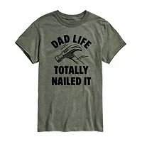 Mens Short Sleeve Dad Life Graphic T-Shirt