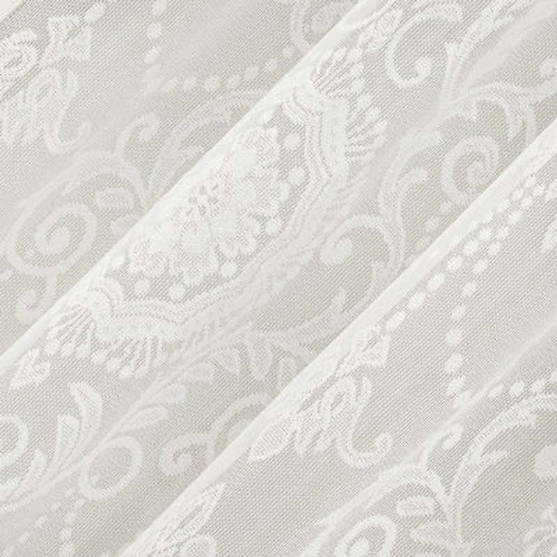 No 918 Nina Lace Rod Pocket Sheer Set of 2 Curtain Panel