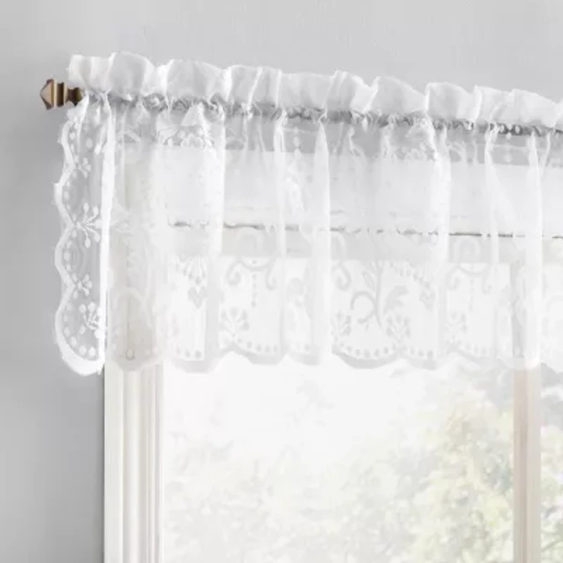 No 918 Nina Lace Rod Pocket Valance