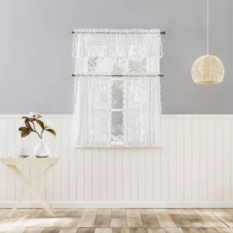 No 918 Nina Lace 2-pc. Rod Pocket Window Tier