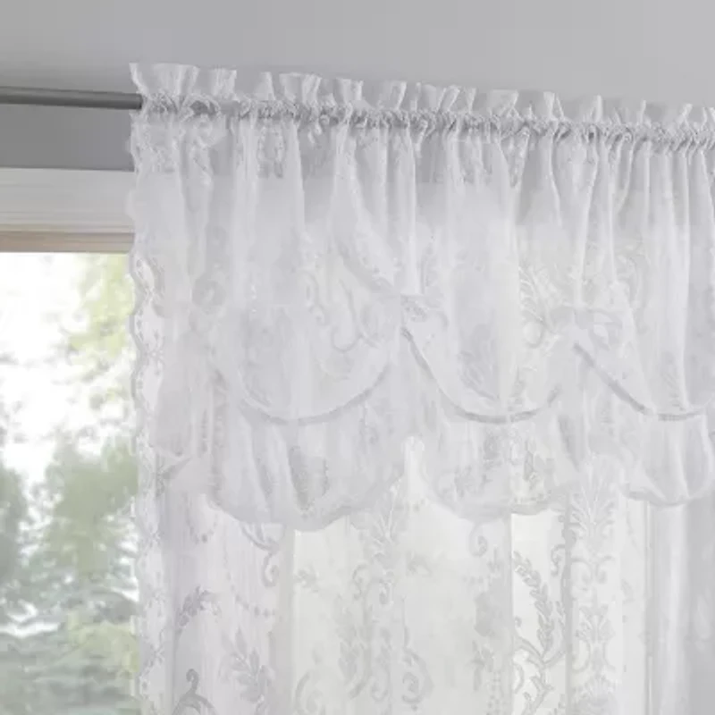 No 918 Nina Lace Sheer Rod Pocket Single Balloon Shade